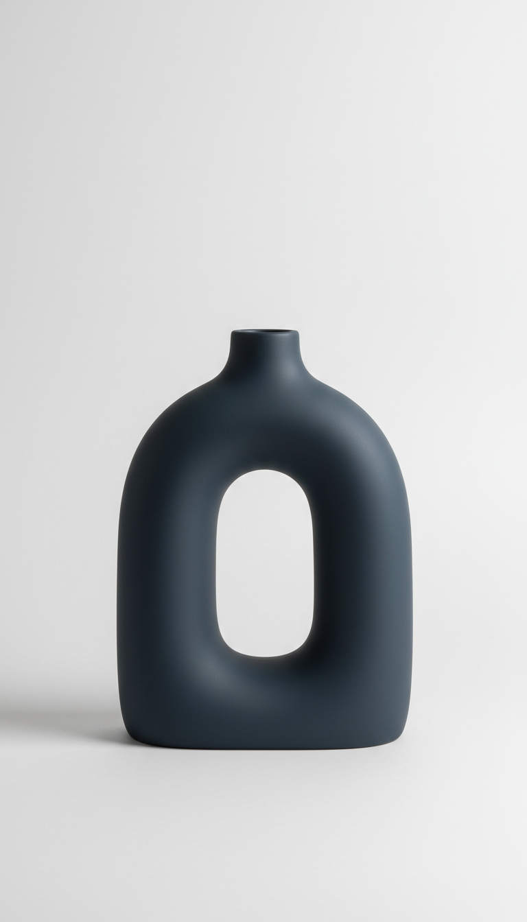 Arc Vase with Matte Finish