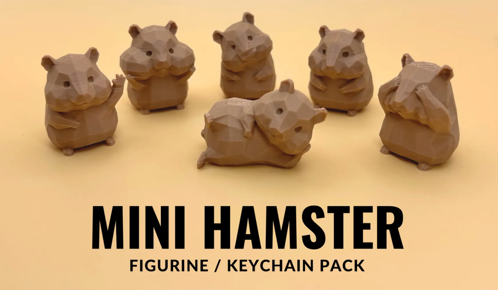Mini Hamster - Figurine/Keychain Pack