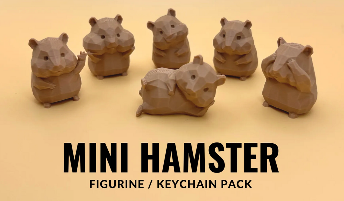 Mini Hamster - Figurine/Keychain Pack