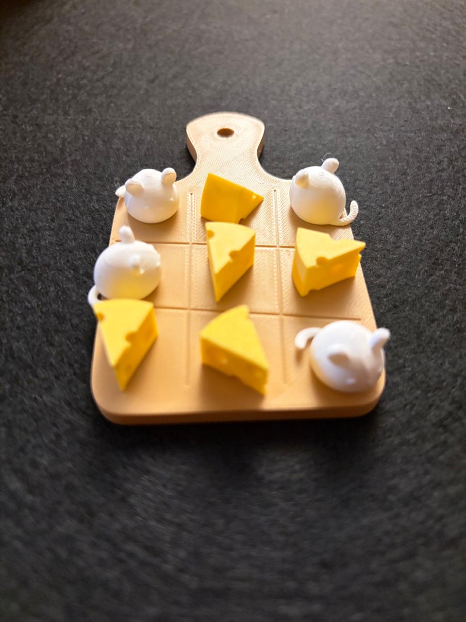 Tic-Tac-Toe with cheese and mice